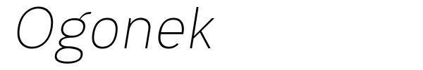 Ogonek font preview